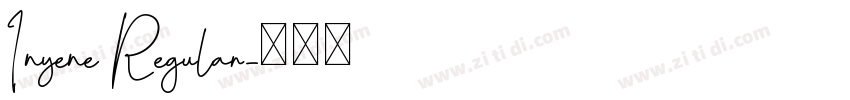 Inyene Regular字体转换